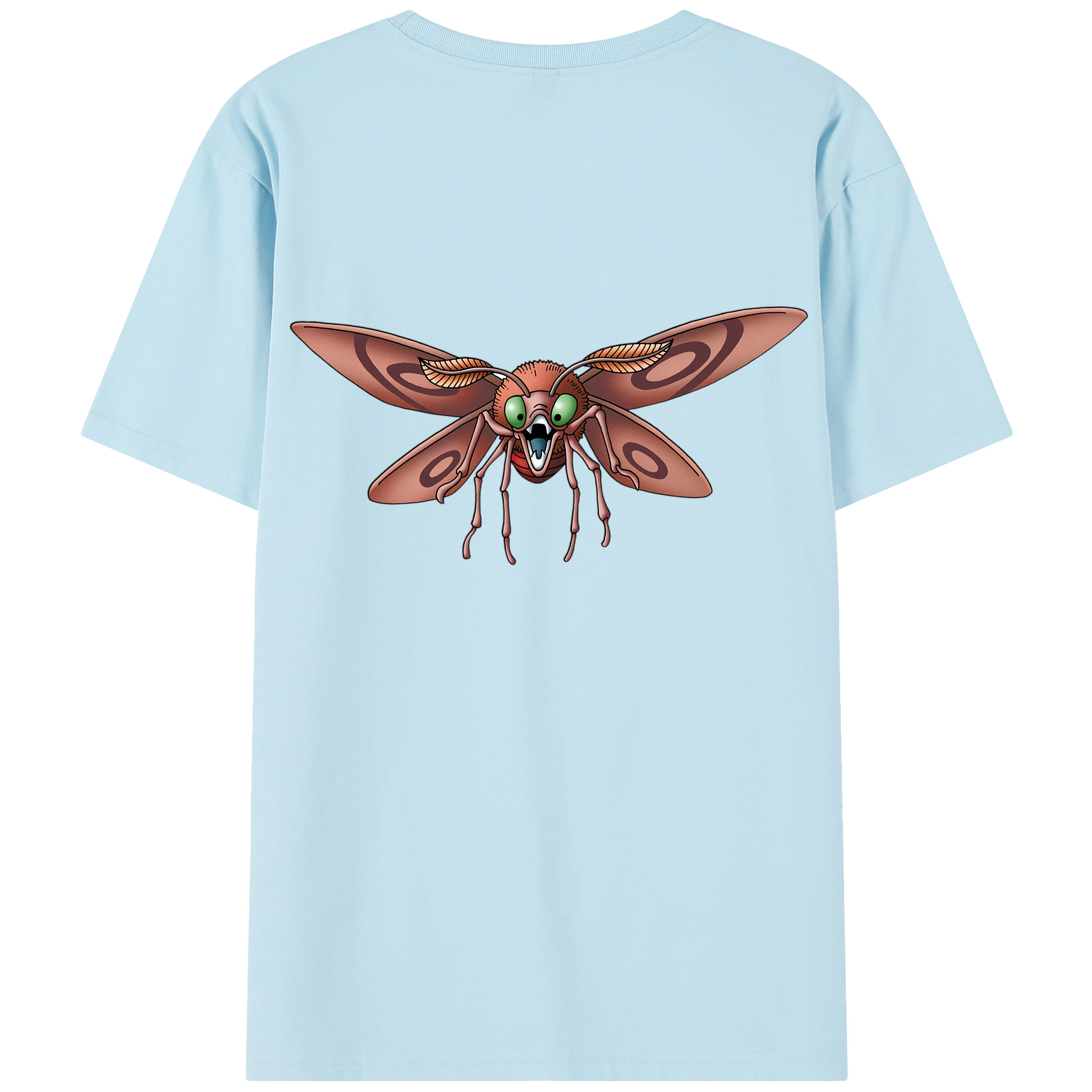 （画像用） ドラゴンクエスト Doragon Kuesuto Dragon Quest 綿100％半袖Tシャツ（背面プリント）